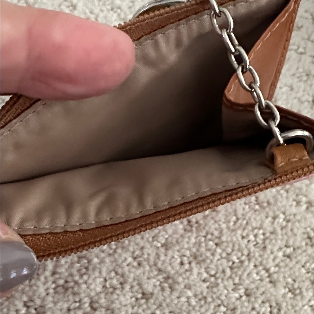 Coach Colorful Leather Keychain Wallet - Picture 4 of 5